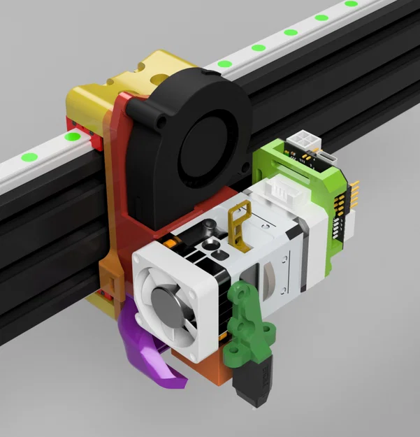 Adapter đầu đùn BIQU H2, tùy chọn ray trượt, nâng cấp cho Sidewinder X1/X2 - Image 2