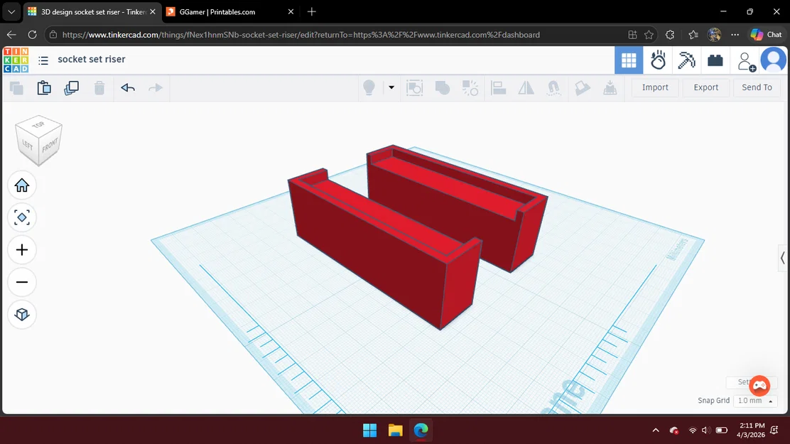 Đế nâng bộ đầu khẩu Mac Tools (socket set riser) in 3D cực tiện lợi - Image 1