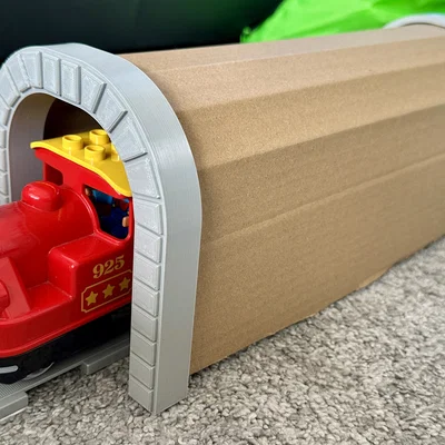 Đường hầm tàu hỏa DUPLO – Phụ kiện mở rộng từ bìa carton