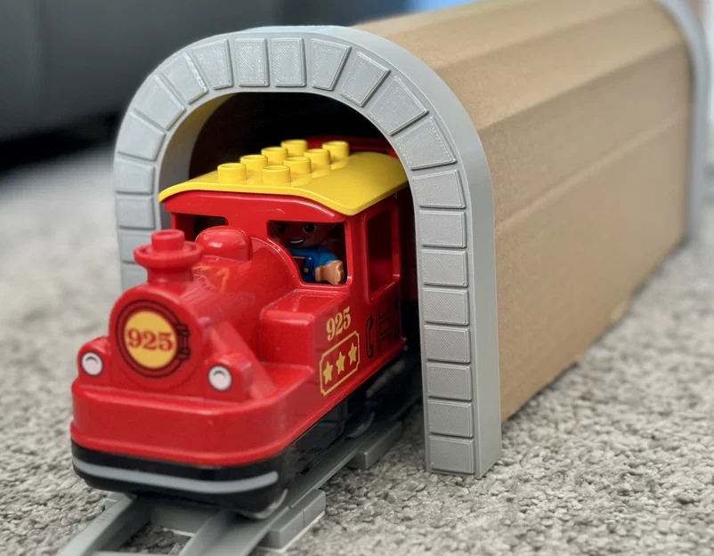 Đường hầm tàu hỏa DUPLO – Phụ kiện mở rộng từ bìa carton - Image 3