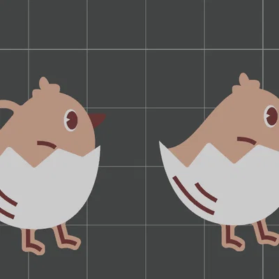 Móc khóa chú gà con (Chick Keychain)