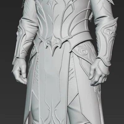 Mô hình chiến binh Elf Noldor 1 (LOTR style) cho in 3D tỉ lệ 1:24