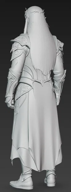 Mô hình chiến binh Elf Noldor 1 (LOTR style) cho in 3D tỉ lệ 1:24 - Image 3
