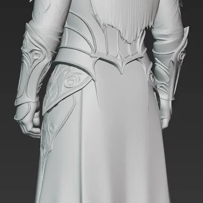 Mô hình chiến binh Elf Noldor 1 (LOTR style) cho in 3D tỉ lệ 1:24