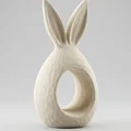 Tượng Chú Thỏ Phục Sinh Tối Giản – Mô Hình Điêu Khắc Hiện Đại In 3D - Thumbnail 1