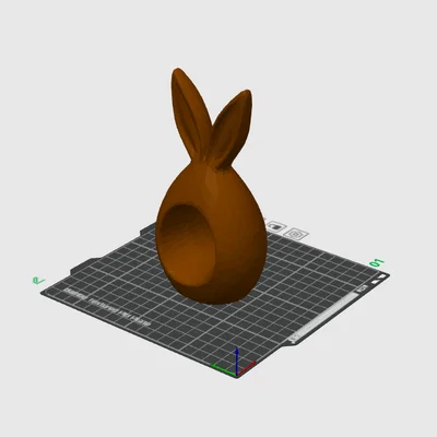 Tượng Chú Thỏ Phục Sinh Tối Giản – Mô Hình Điêu Khắc Hiện Đại In 3D