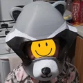 Mũ bảo hiểm trẻ em hình gấu mèo (Raccoon Helmet) cho bé yêu - Thumbnail 1