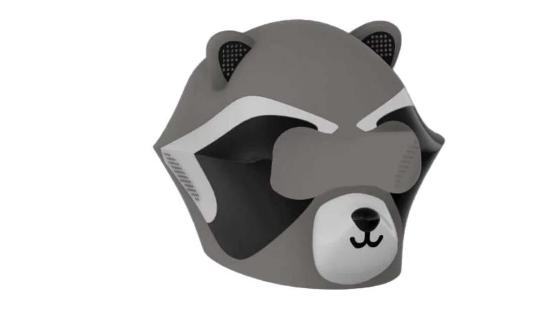 Mũ bảo hiểm trẻ em hình gấu mèo (Raccoon Helmet) cho bé yêu - Image 2