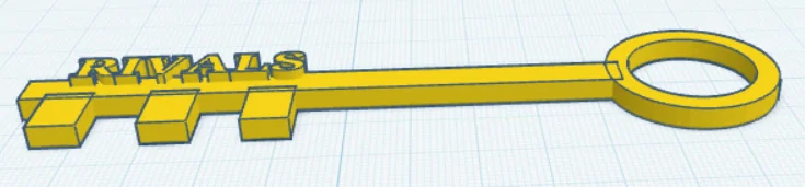 Mô hình chìa khóa RIVALS trang trí độc đáo cho máy in 3D - Image 2