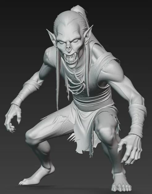 Mô hình 3D ma cà rồng Vampire Creature 1 cho dân chơi mô hình - Image 2