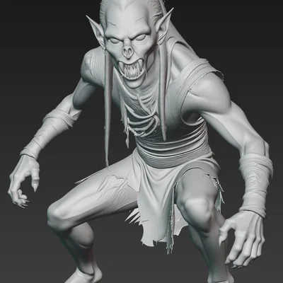 Mô hình 3D ma cà rồng Vampire Creature 1 cho dân chơi mô hình