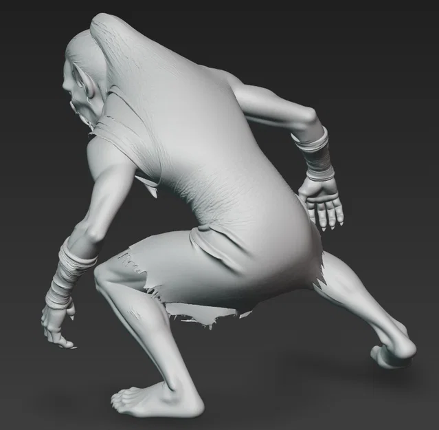 Mô hình 3D ma cà rồng Vampire Creature 1 cho dân chơi mô hình - Image 3