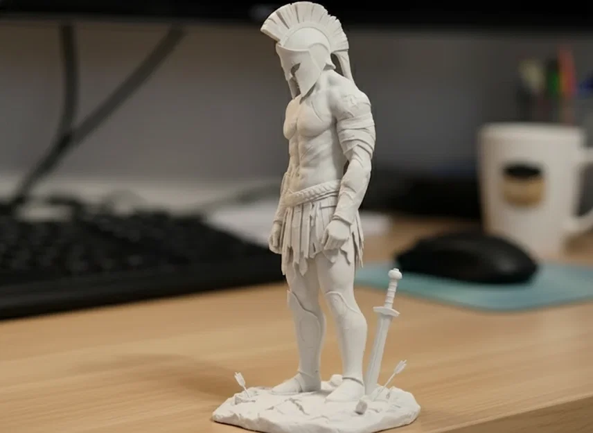 Mô hình tượng chiến binh Spartan (Spartan Warrior) đầy chi tiết - Image 1