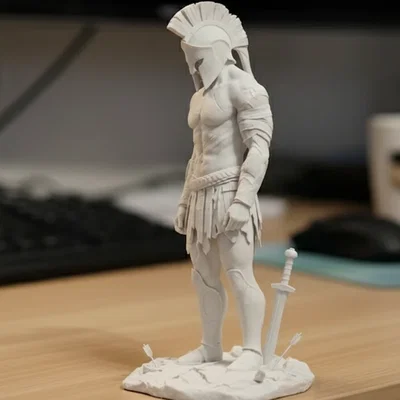 Mô hình tượng chiến binh Spartan (Spartan Warrior) đầy chi tiết