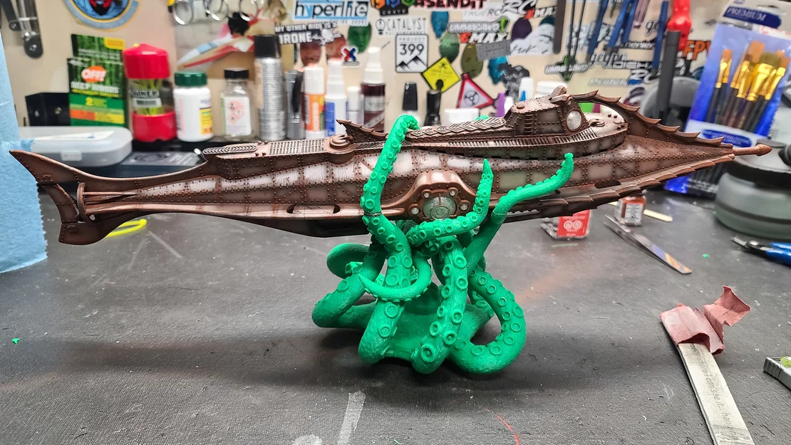 Mô hình tàu ngầm Nautilus - Tái hiện kỳ quan dưới đáy biển - Image 2