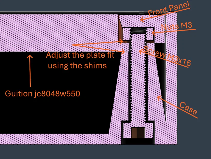 Case Fox PAD cho màn hình cảm ứng Guition JC8048W550 - Image 4