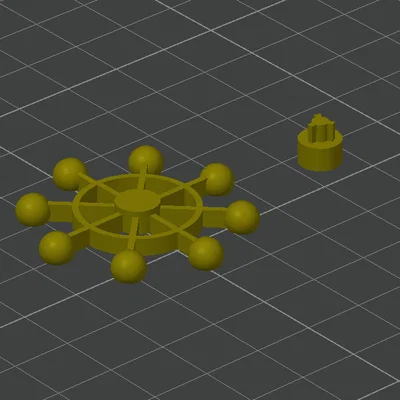 Bánh xe hỗ trợ núm vặn đùn nhựa cho Ender 3 V3 KE