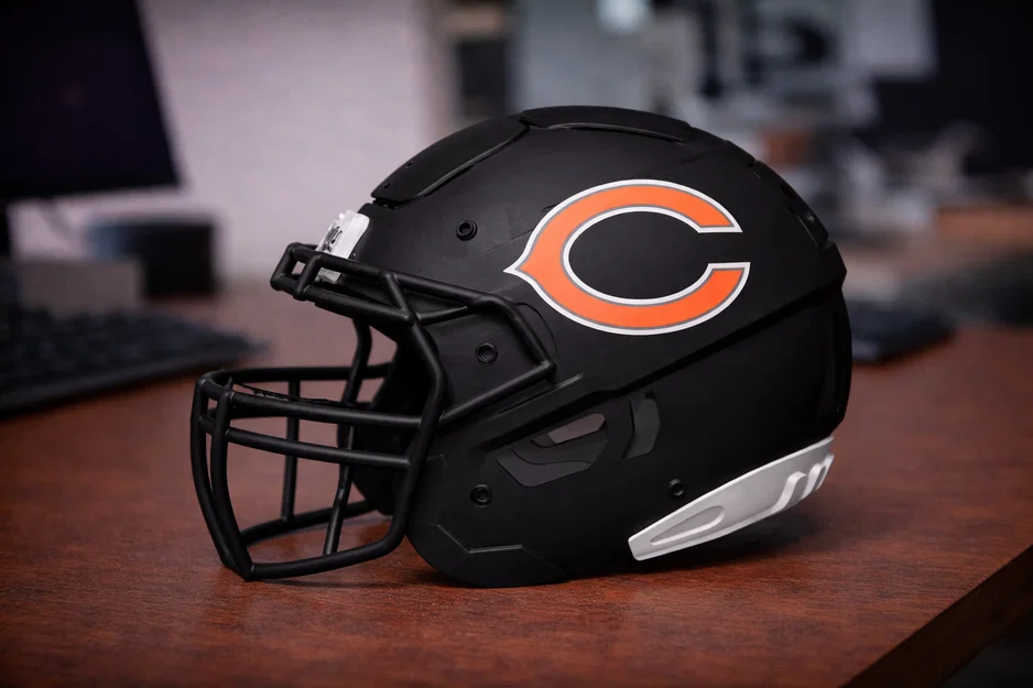 Mũ bảo hiểm bóng bầu dục Chicago Bears - Kiểu F7 - Image 1