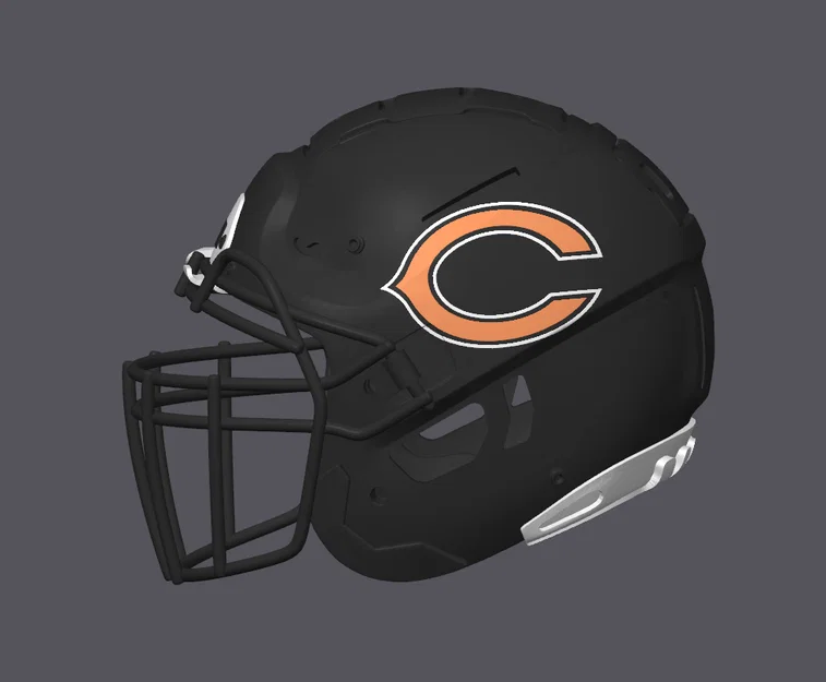 Mũ bảo hiểm bóng bầu dục Chicago Bears - Kiểu F7 - Image 2