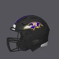 Mũ Bảo Hiểm Bóng Bầu Dục Baltimore Ravens - Có Sọc - Thumbnail 2