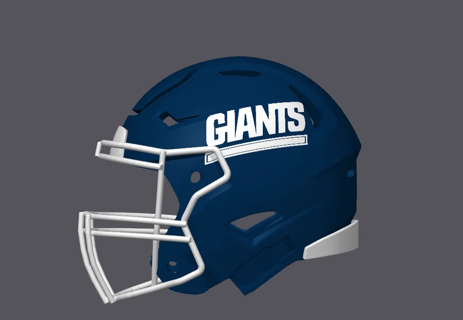 Mô hình mũ bảo hiểm bóng bầu dục New York Giants - Image 2
