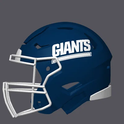 Mô hình mũ bảo hiểm bóng bầu dục New York Giants