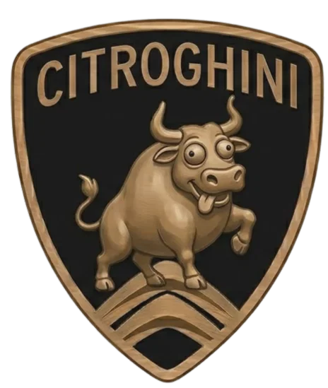 Logo Citroghini hài hước trang trí xe hơi độc đáo - Image 1