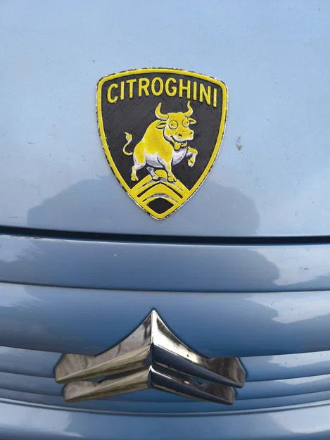 Logo Citroghini hài hước trang trí xe hơi độc đáo - Image 2