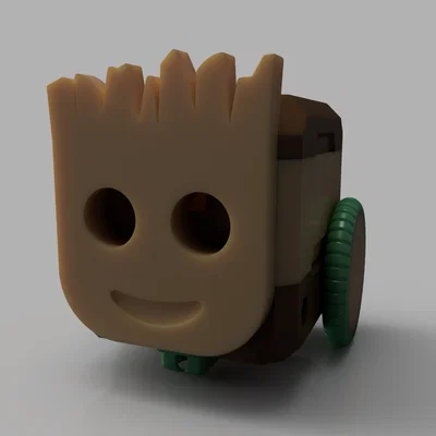 Mặt nạ Groot 3D cho Robot Otto - Tùy biến robot độc đáo