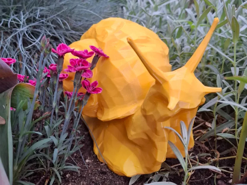 Mô hình ốc sên 3D trang trí phong cách Low Poly ấn tượng - Image 2