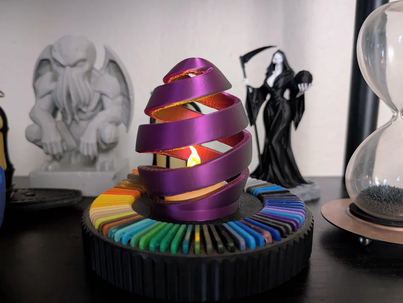 Đèn Ngủ Hình Trứng Xoắn Ốc Cho Nến Điện Tử & Đèn LED - Image 3