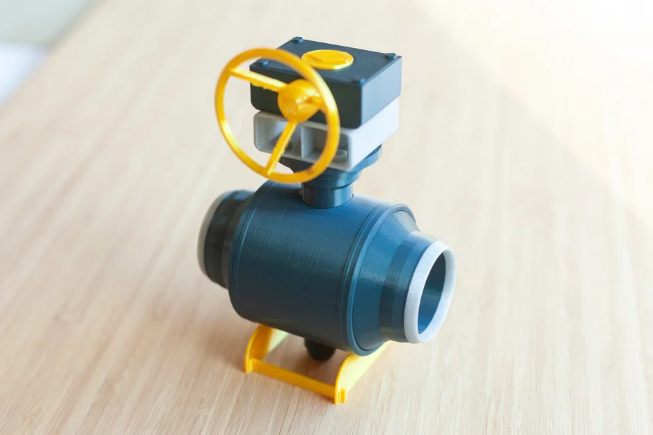 Mô hình Van Bi (Working Ball Valve) lắp ráp được - Image 1