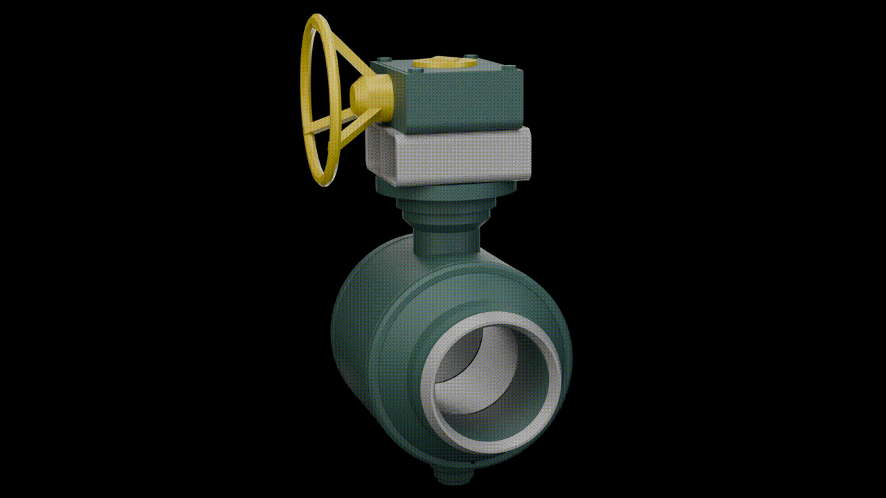 Mô hình Van Bi (Working Ball Valve) lắp ráp được - Image 2