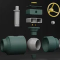 Mô hình Van Bi (Working Ball Valve) lắp ráp được - Thumbnail 3