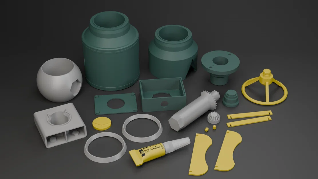 Mô hình Van Bi (Working Ball Valve) lắp ráp được - Image 4