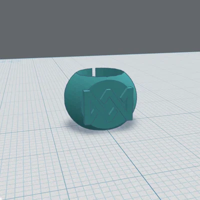 Vòng trang trí Apple Pencil in 3D với logo Marcus and Martinus