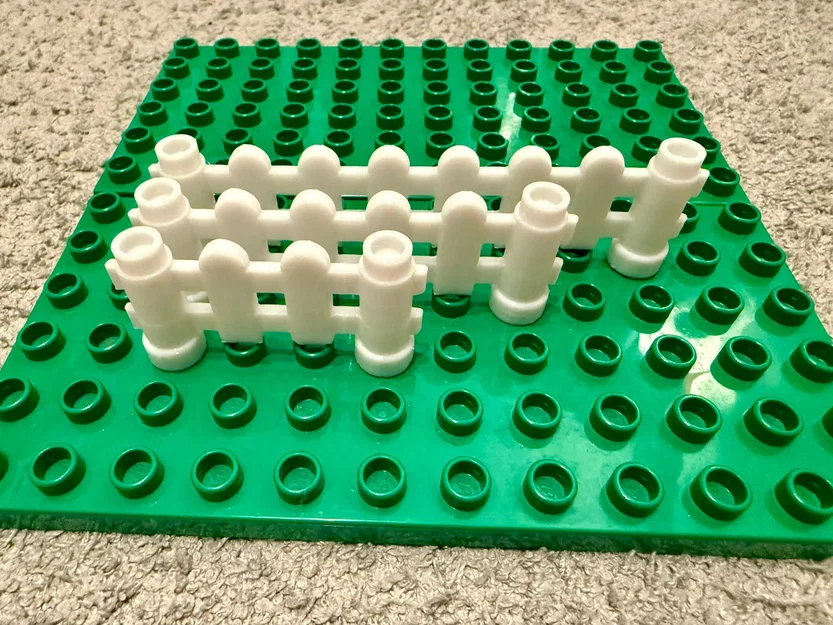 Hàng rào cổ điển tương thích hoàn toàn với Lego Duplo (có sẵn 3 kích thước) - Image 1