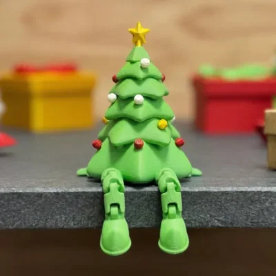 Mô hình cây thông Noel có khớp cử động in 3D cực đáng yêu