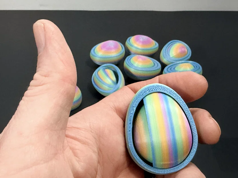 R7 Gyro Egg Fidget | Trứng xoay gyro nhiều lớp có ngăn ẩn | R7Makers - Image 1