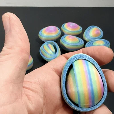 R7 Gyro Egg Fidget | Trứng xoay gyro nhiều lớp có ngăn ẩn | R7Makers