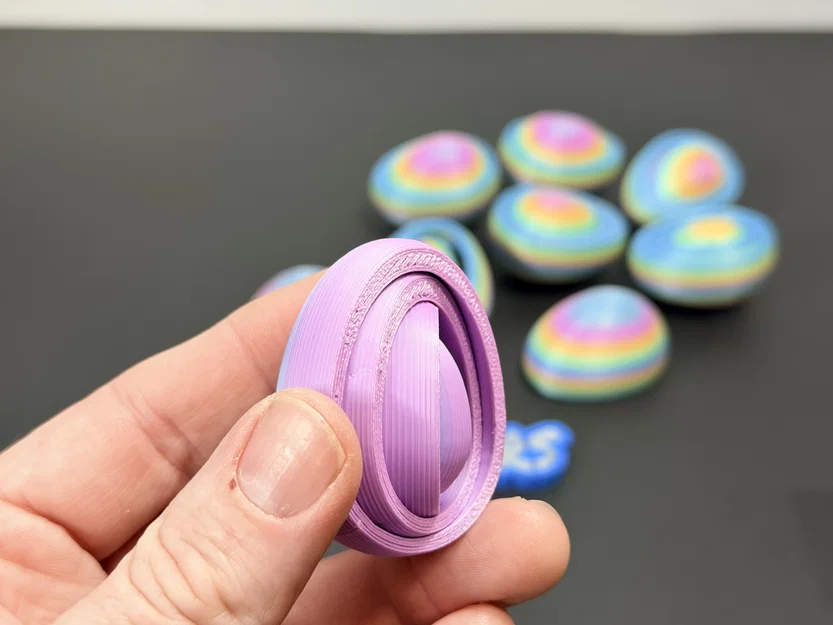 R7 Gyro Egg Fidget | Trứng xoay gyro nhiều lớp có ngăn ẩn | R7Makers - Image 2