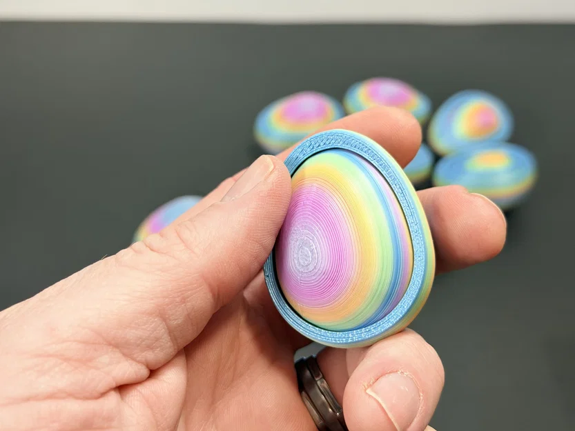 R7 Gyro Egg Fidget | Trứng xoay gyro nhiều lớp có ngăn ẩn | R7Makers - Image 4