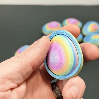 R7 Gyro Egg Fidget | Trứng xoay gyro nhiều lớp có ngăn ẩn | R7Makers