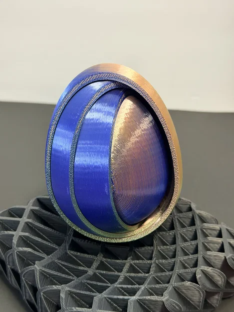 R7 Gyro Egg | Trứng Quà Tặng Đỉnh Cao | Fidget Vỏ Lớn Có Ngăn Chứa Bí Mật | R7Makers - Image 3