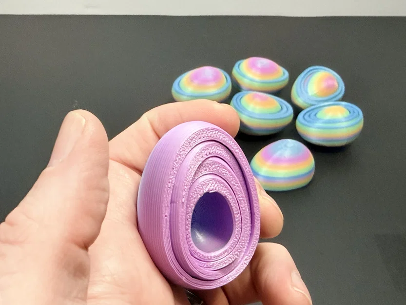 R7 Gyro Egg Fidget | Trứng xoay gyro nhiều lớp có ngăn ẩn | R7Makers - Image 6