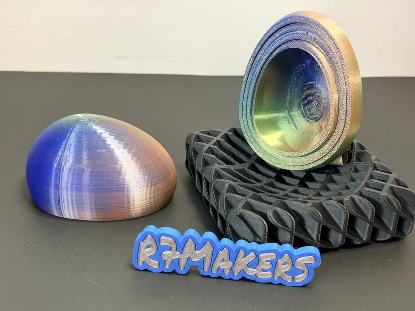 R7 Gyro Egg | Trứng Quà Tặng Đỉnh Cao | Fidget Vỏ Lớn Có Ngăn Chứa Bí Mật | R7Makers - Image 7