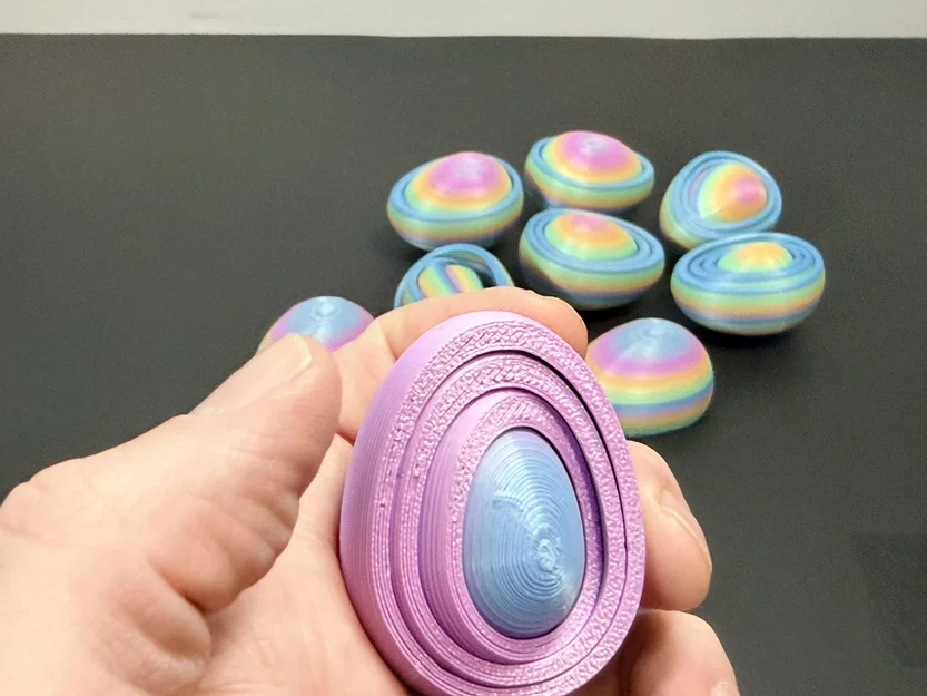 R7 Gyro Egg Fidget | Trứng xoay gyro nhiều lớp có ngăn ẩn | R7Makers - Image 10