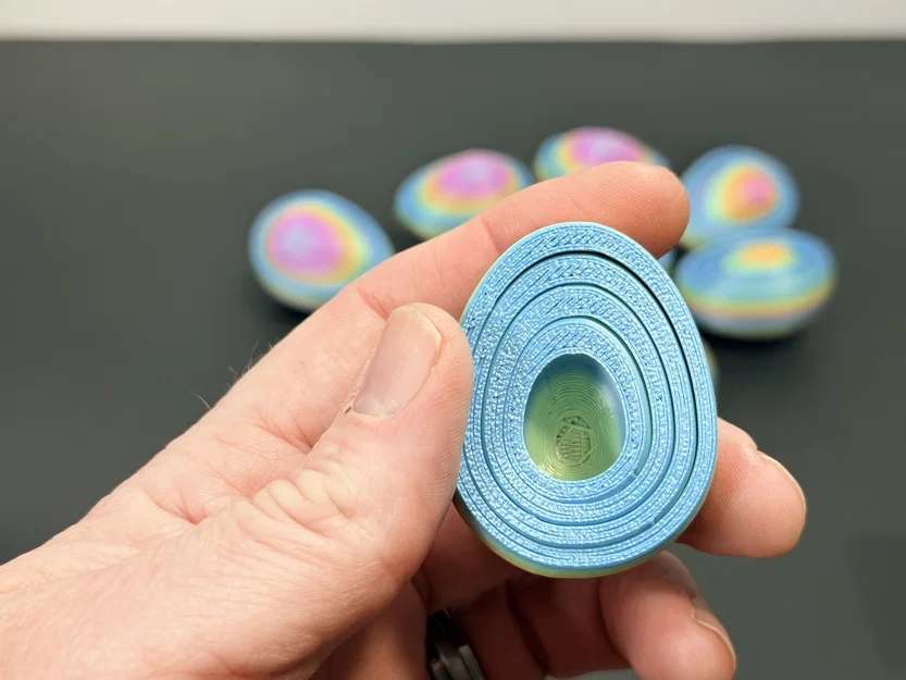 R7 Gyro Egg Fidget | Trứng xoay gyro nhiều lớp có ngăn ẩn | R7Makers - Image 13