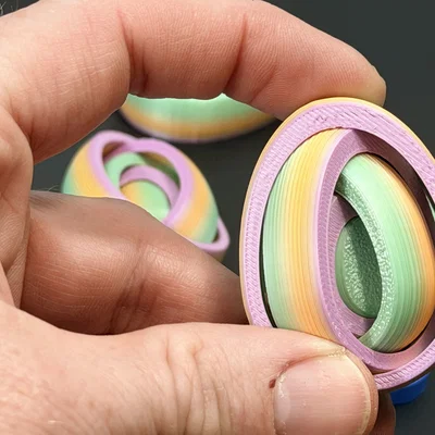 R7 Gyro Egg Fidget | Bản Vòng Gyro Đầy Đủ | Đồ Chơi Phục Sinh | R7Makers