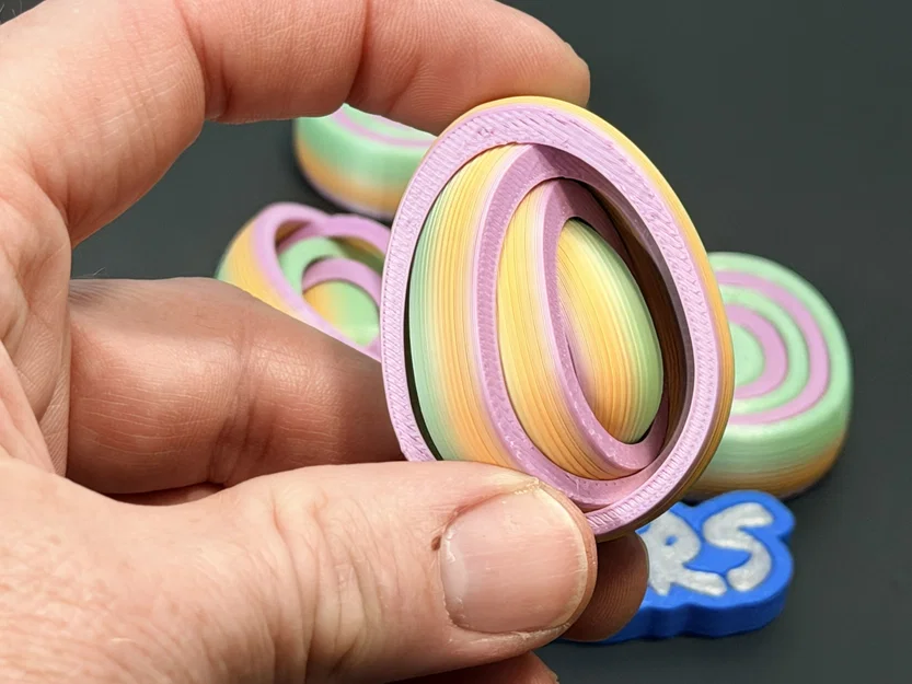 R7 Gyro Egg Fidget | Bản Vòng Gyro Đầy Đủ | Đồ Chơi Phục Sinh | R7Makers - Image 2